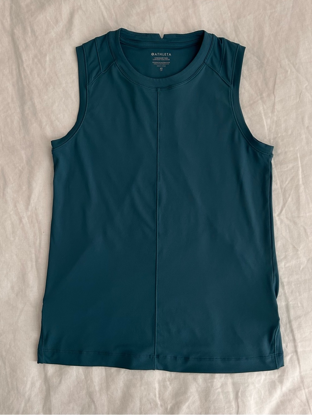 ATHLETA Sunchaser UPF Tank Borealis Green ~ Size XS - Picture 4 of 7